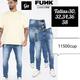 Jeans elastizados de varios colores para hombre tallas 30 a