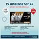 TV Hissense 50 Pulgadas 4K 480 USD